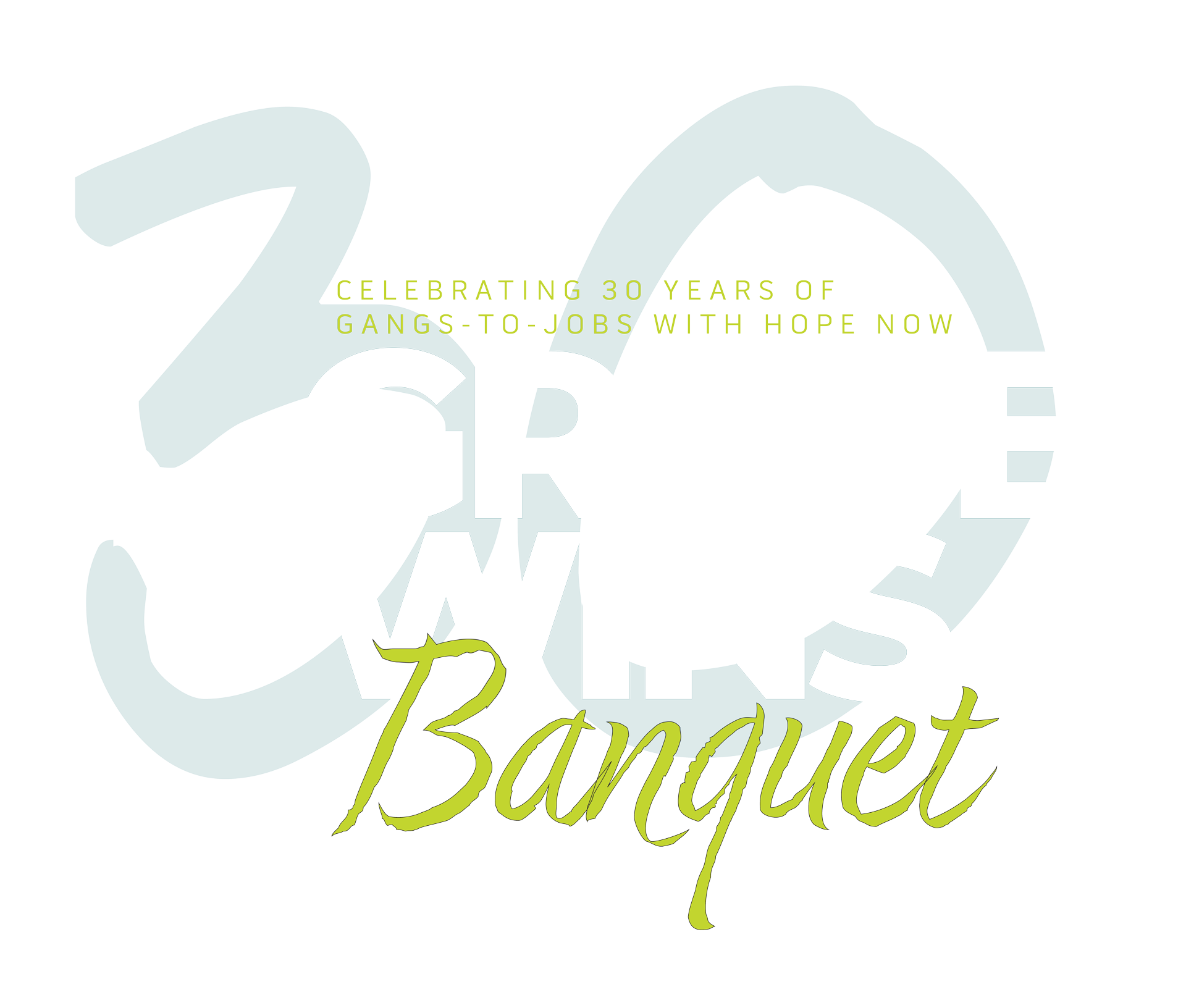 Hope Now 30 Year Anniversary Banquet Logo